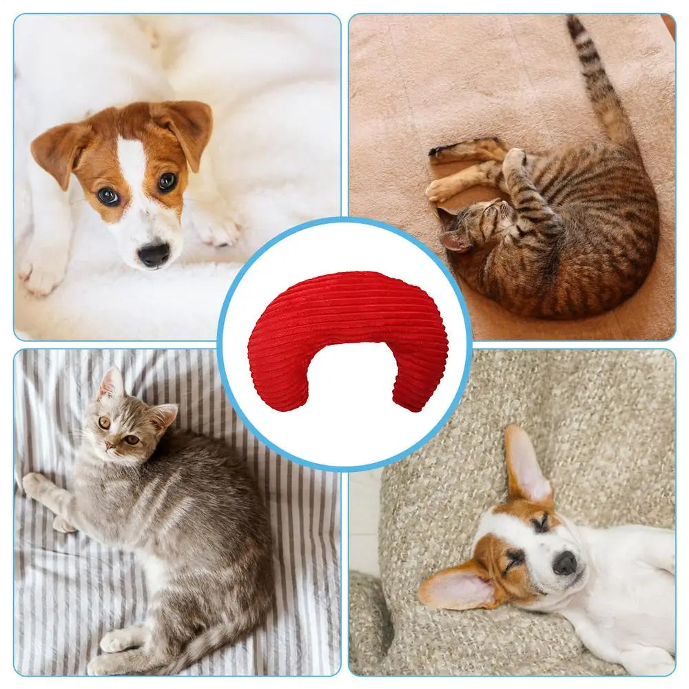 Calming Pillow For Dogs U Shape Soft Cat Bed Pillow Half Donut Cuddler Comfort Cuddler Pillow For Joint Relief