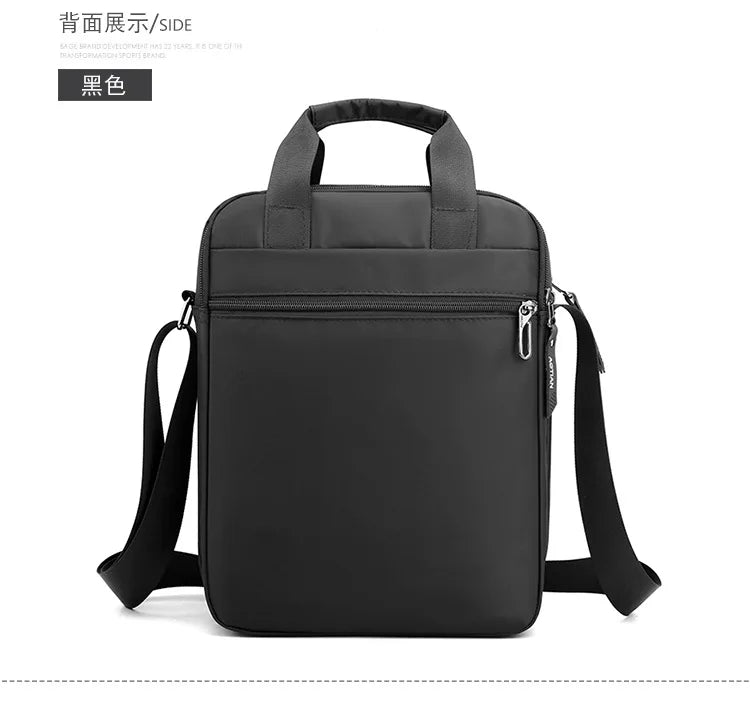 AOTIAN Vertical Men's Casual Shoulder Bag Waterproof Oxford Cloth Business Crossbody Handbag Simple and Fashionable Sling Bag