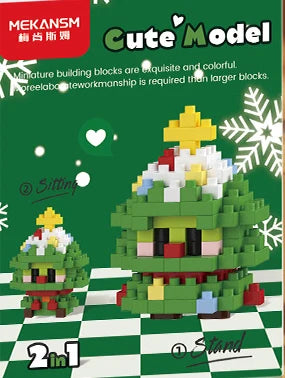 Christmas Tree Adults Particle Building Block Construction Set for Girl 6 Year Micro Diamond Bricks Educational Toy for Children