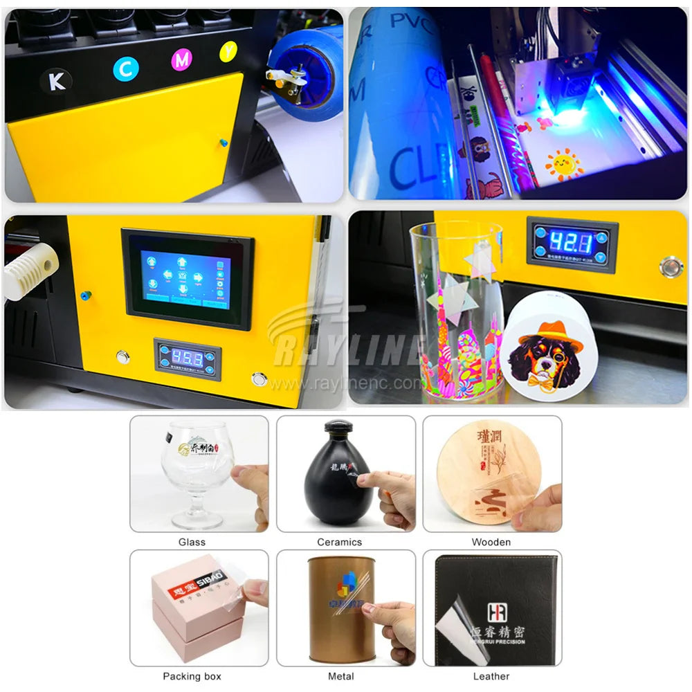 A3 Label UV DTF Printer 30cm Width Roll to Roll UV DTF Film Sticker Impresora Printing Machine sublimation AB Film Transfer