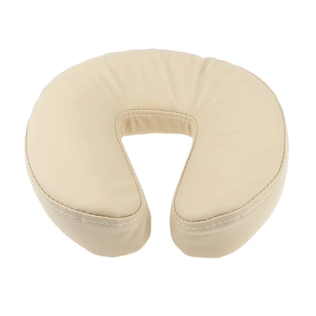 Comfortable Sponge U Shape Face Down Pillow Neck Support Cradle Cushion Pad for Massage Table Salon Bed