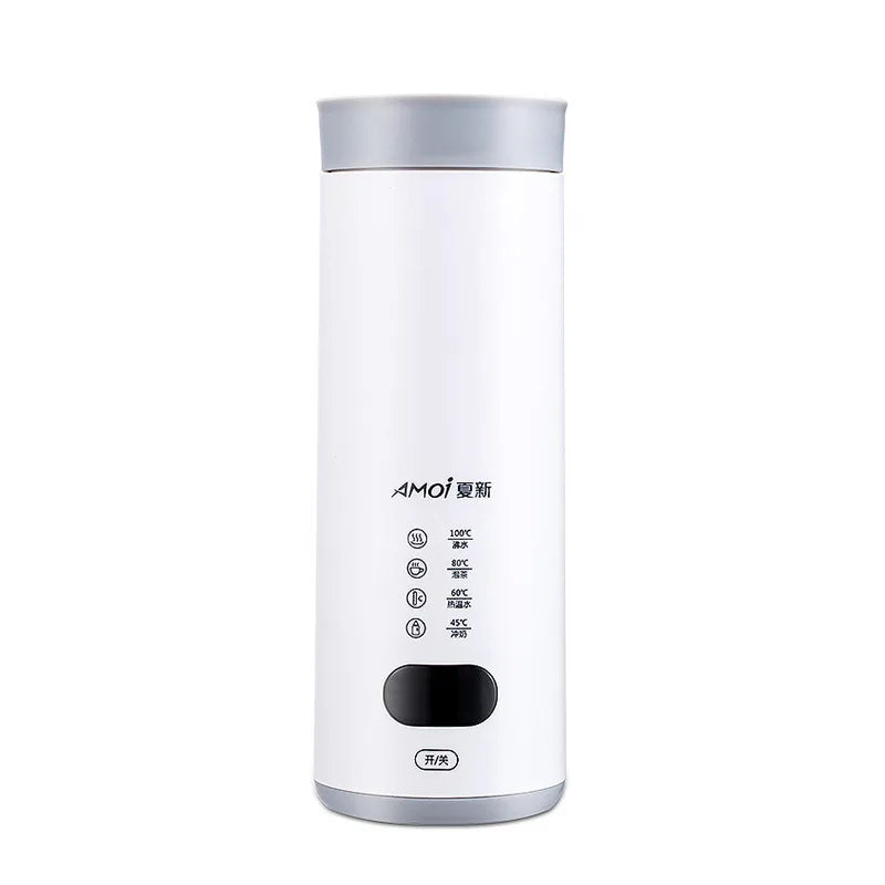 400ml Smart Electric Hot Water Cup Portable Travel Heating Cup Office Temperature Adjust kettle With Digital Display Cup 300W