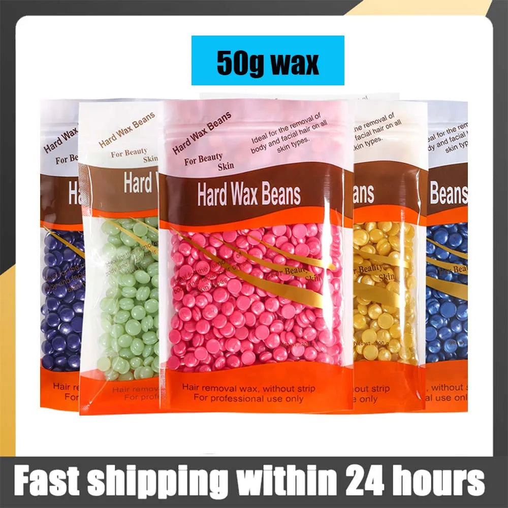 500g/200g/50g Hair Removal Wax Beans for Body Hair Removal Depilatory Wax Heater Removal Hot Film Depilatory Beans Beads