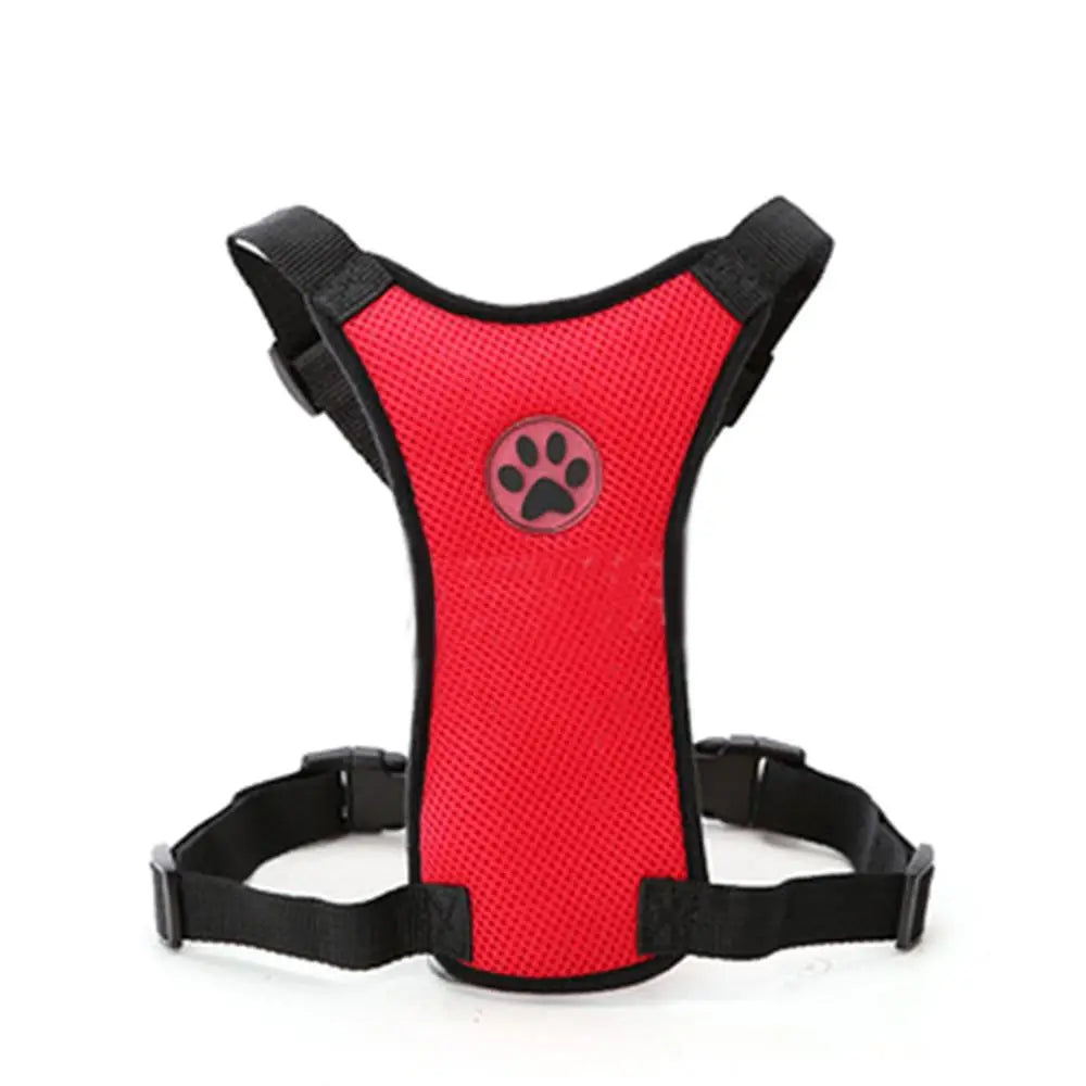 1pcs Breathable Mesh Dog Harness Leash With Adjustable Straps Pet Harness With Car Automotive Seat Safety Belt Dog Chest Straps