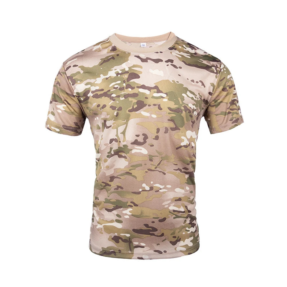 3D Camouflage T-Shirt Men Clothes Outdoor Fashion Casual O Neck Short Sleeve Summer Street Oversized Men Outdoor Sport T Shirts