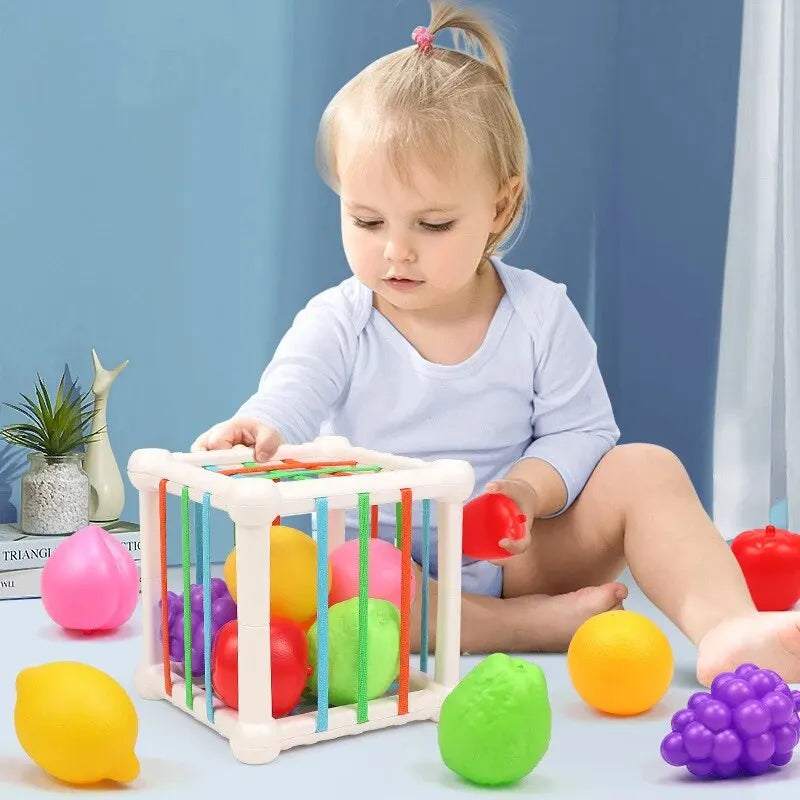 7Pcs Kids Educational Cube Shape Matching Stacking Learning Toys Educational Play Games Baby Toys