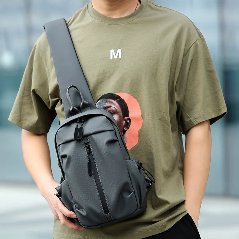 2023 New Multifunctional Chest Bag Men Chest Bag Outdoor Casual Fashion One Shoulder Crossbody Bag