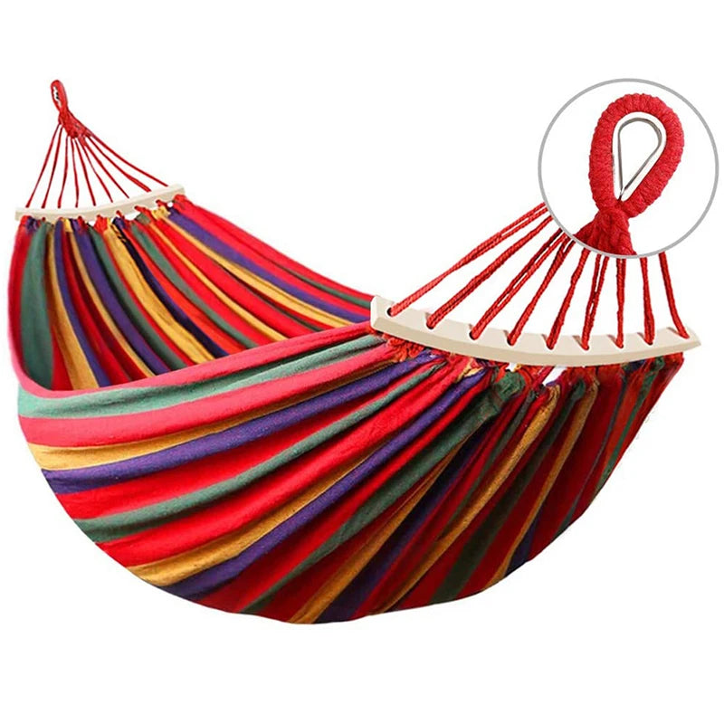 Camping Hammock For Single  Portable Garden Yard Patio Leisure Parachute Hammock Swing Travel