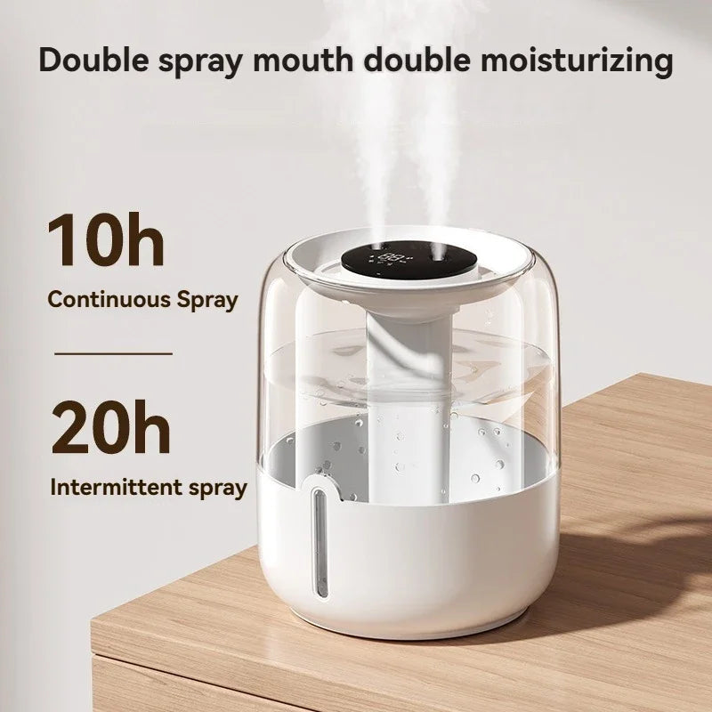 6.8L large capacity humidifier USB Double spray Home dormitory office bedroom desktop with small night light