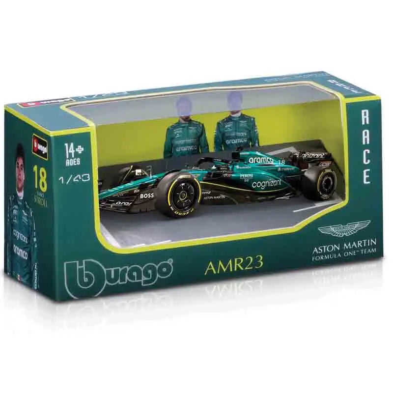 Bburago 1:43 Aston Martin AMR23 Mercedes W14 Red Bull RB19 Miami GP Ferrari SF23 Alpine A523 F1 Model Formula Car Static Racing