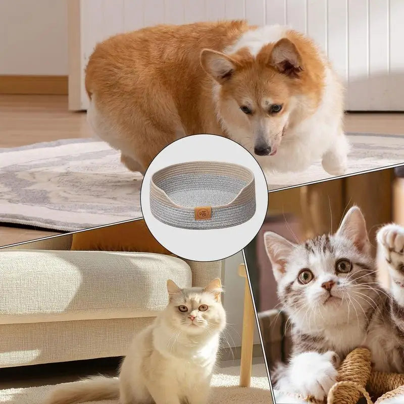 Cat Beds For Indoor Cats Washable Small Dog Bed Cat Scratcher Round Dog Calming Bed Washable Cat Sleeping Bed Pet Bed Dog Donut