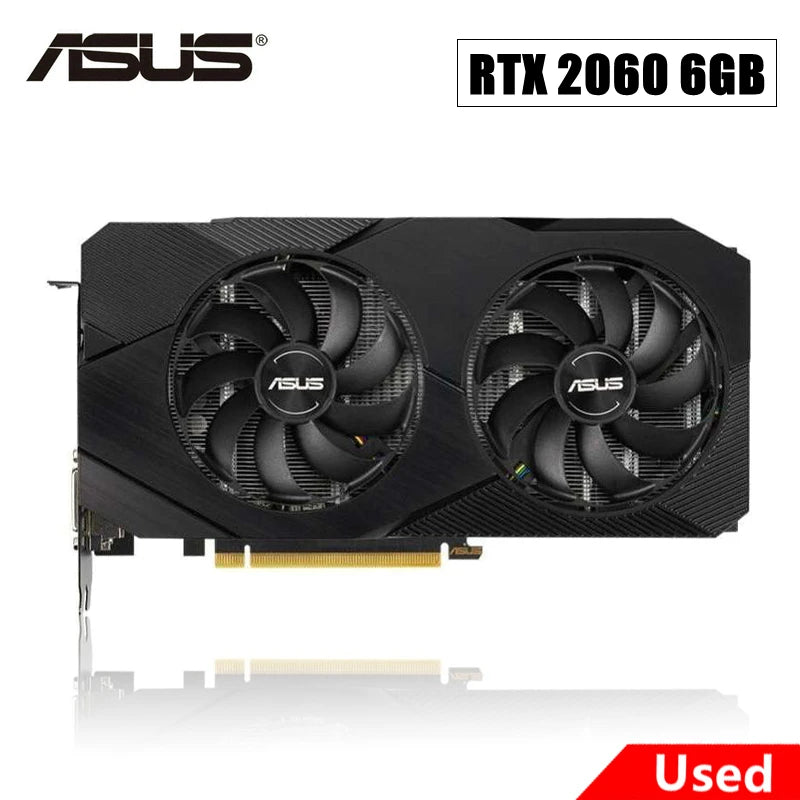 2024 Used ASUS RTX 2060 Super 6GB 8GB 12GB GDDR6 192bit Video Cards GPU Graphic Card RTX2060