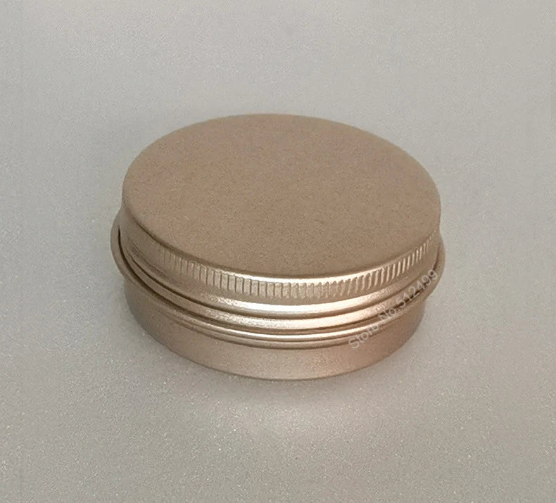 5g60g Metal Round Cosmetic Tins Aluminum Empty Candles Cans Storage Jars with Screw Lids for Lip Balm Salve Spices Alluvial Gold