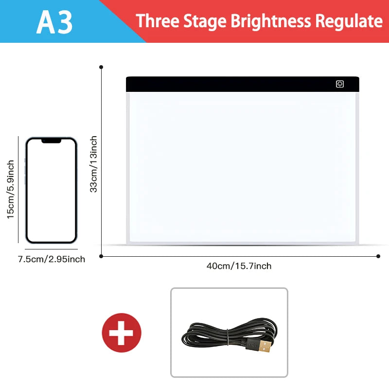 A3/A4/A5 Level Dimmable Led Drawing Copy Pad Board Children's Toy Painting Educational Kids Grow Creative Gifts For Children