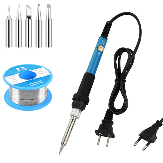 Adjustable Temperature Electric Soldering Iron 110V/220V 60W Solder Iron Professional Tin Welder Heat Pencil Welding Repair Tool