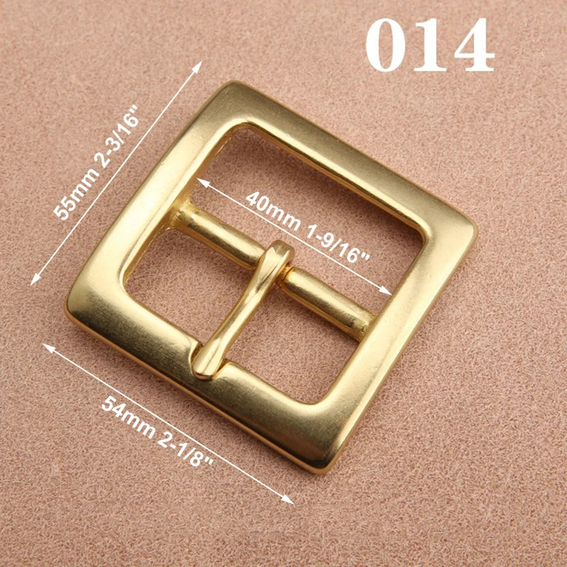 1pcs Solid  Brass 40mm Belt Buckle End Heel Bar Buckle Single Pin Heavy-duty for Leather Craft Strap Webbing Dog Collar Quality