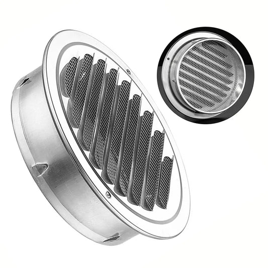 1pcs 70-300mm Round Stainless Steel Air Vent Grille Insect Protection Home Exterior Wall Ducting Ventilation Tool