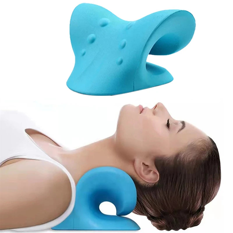 Cervical Spine Stretch Neck Shoulder Relaxer Cervical Muscle Relaxation Shoulder Massage Pillow Spine Correction Neck Massager