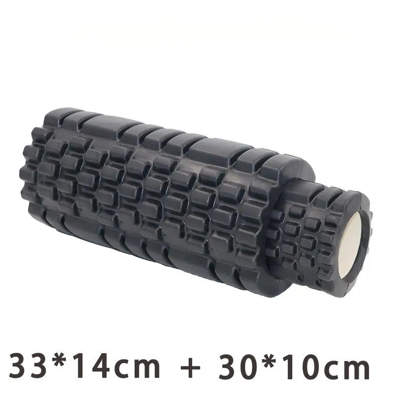 33cm EVA 2-In-1 Hollow Wolf Tooth Shaped Yoga Column Hollow Foam Roller Balance Bar Pilates Yoga Column Set