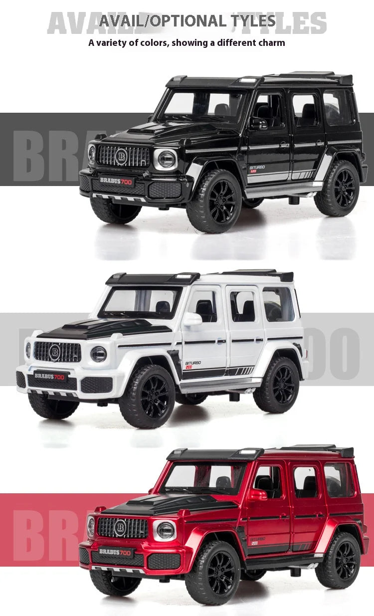 1/32 G700 Alloy Car Model Simulation Toy Diecast Vehicles Off-road SUV With Sound N Light Collectible Kids' Gift 1/32 G700 Alloy