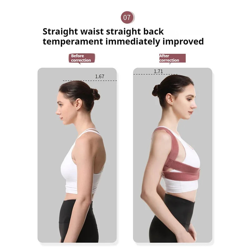 Back Brace Posture Corrector for Women and Men, Shoulder Brace Back straightener Breathable Hunchback Corrector Reshape Body