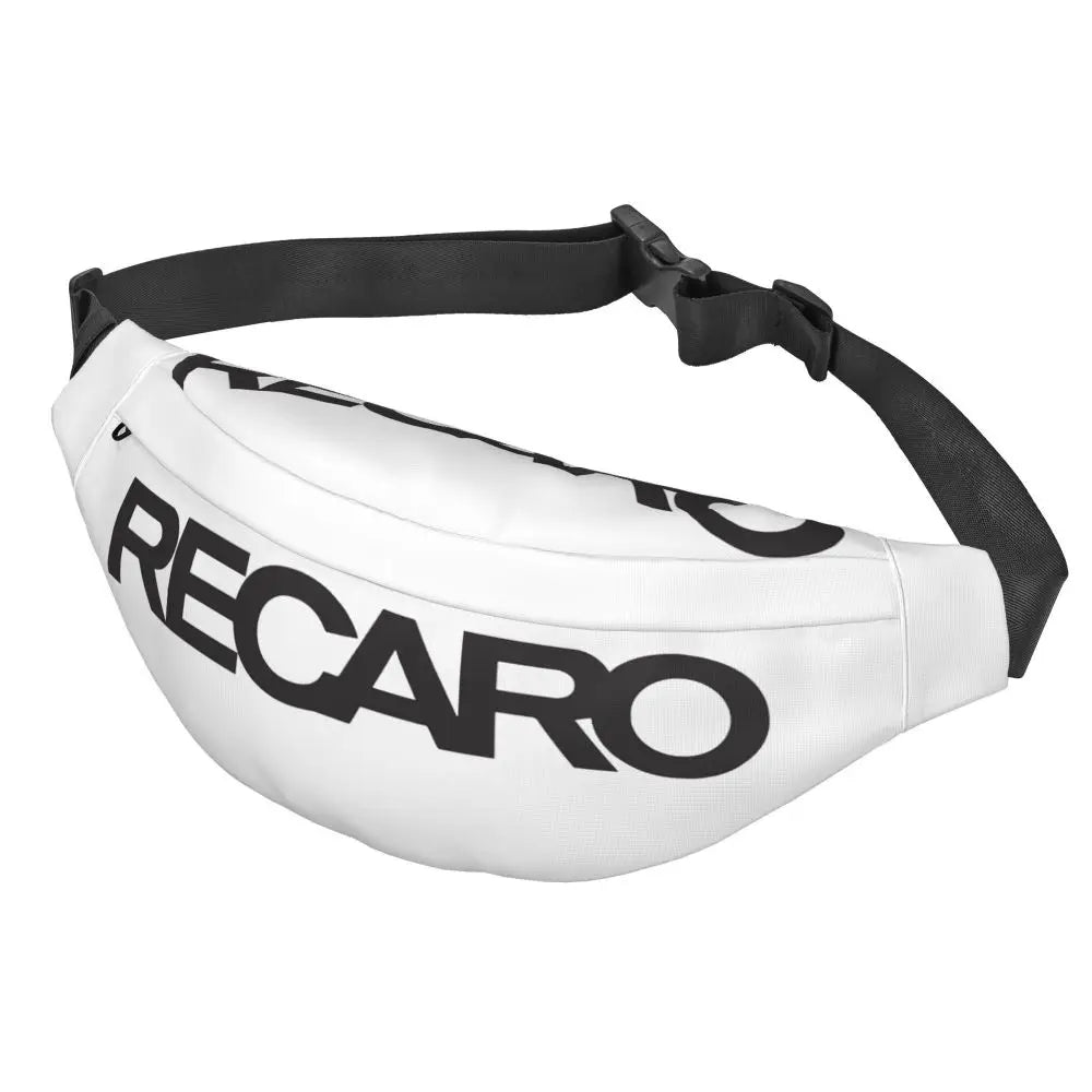 Casual Recaro Houndstooth Fanny Pack for Traveling Women Men Sling Crossbody Waist Bag Phone Money Pouch