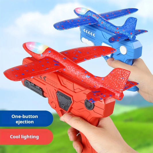 Children's Foam Ejection Aircraft Toys Parent-Child Interaction Outdoor Foam Aircraft Park