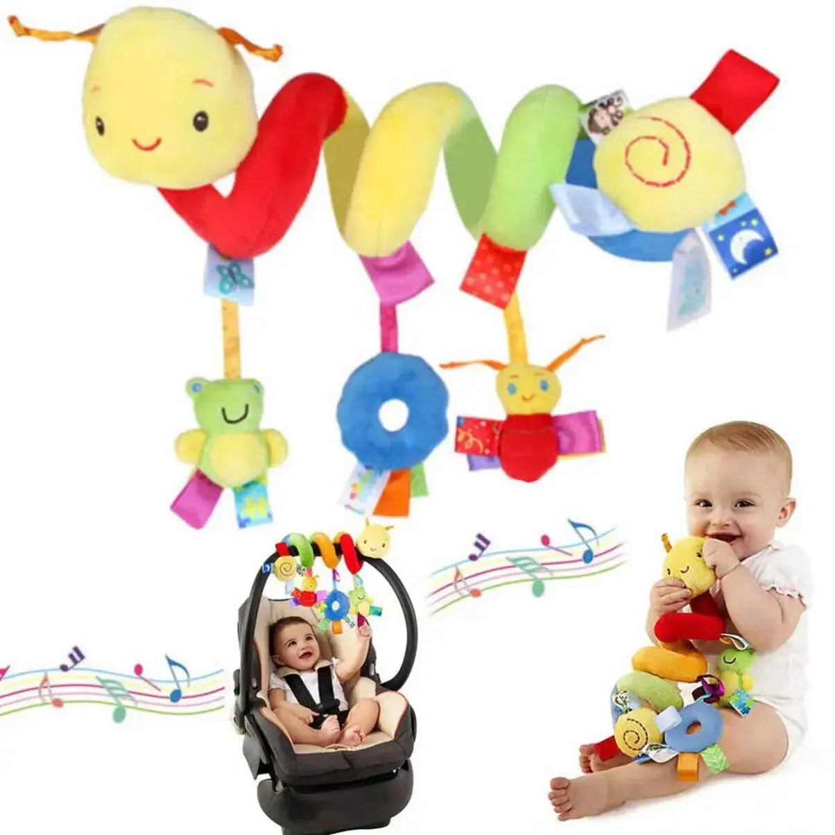 Colorful Label Bed for Infants and Young Children, Hanging Baby Comfort Toys around the Bed