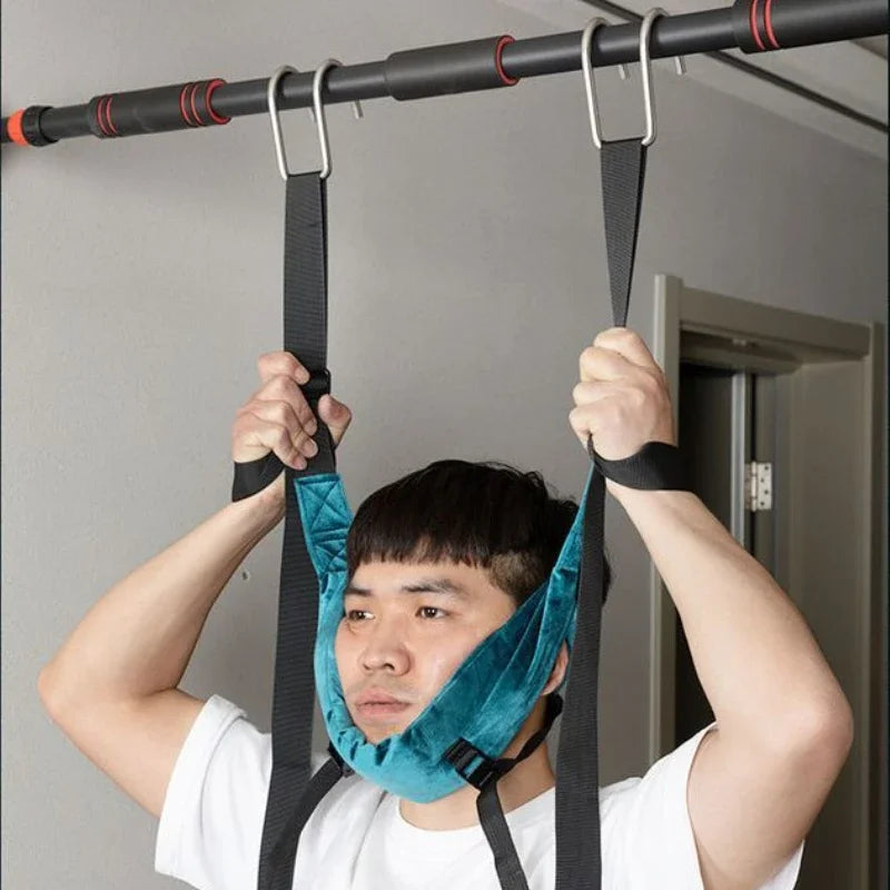 Adjustable Cervical Spine Traction Belt Sling Horizontal Bar Suspension Household Traction Belt Cervical Neck Massager Stretcher