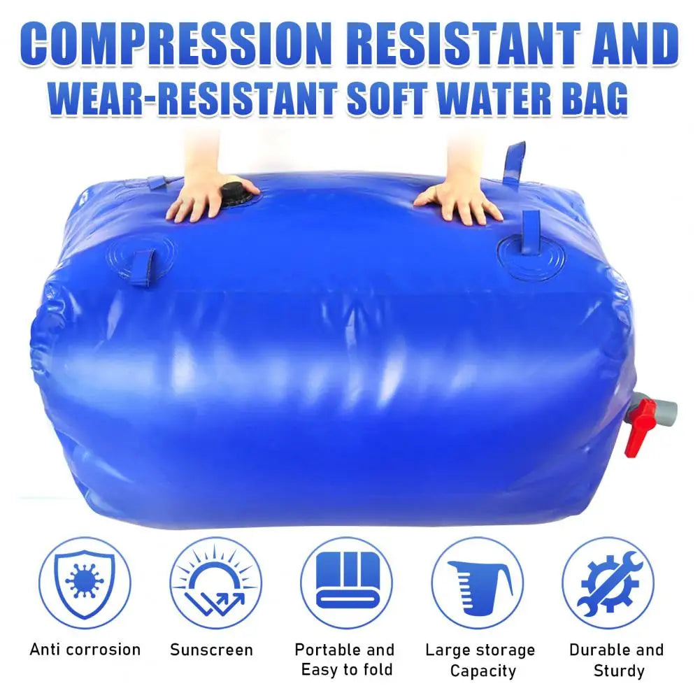 2000L Outdoor Large Capacity Agricultural Fire Irrigation Drought Resistant Foldable Portable Water Storage Bag PVC Water Bag