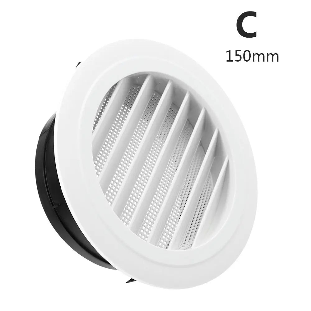 Adjustable Air Ventilation Cover Round Ducting Ceiling Wall Hole Abs Air Vent Grille Louver Kitchen Bath Air Outlet Fresh System