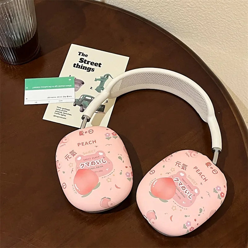 Art Painting Case for Apple Airpods Max For Headphone Airpods Max Protect Anti fall Case Wave The Starry Night Design Fashion