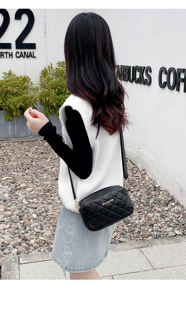 1PCS Spring Models Women's Versatile Crossbody Bag Simple Casual Large Capacity High Quality Sense of Shoulder Bag