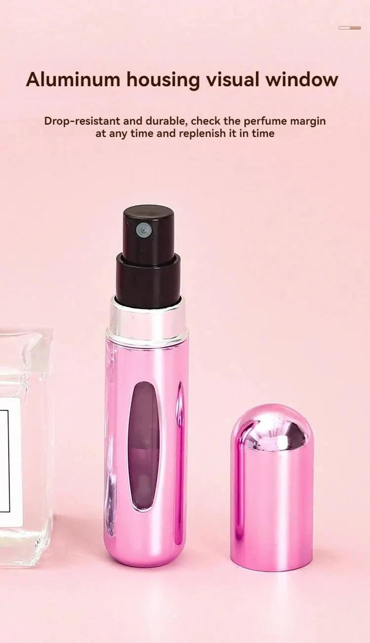 3pcs Perfume Dispenser Bottle 5ml Rotating Perfume Dispenser Bottle Visualization Design Compact Fashion Portable Spray Bottle