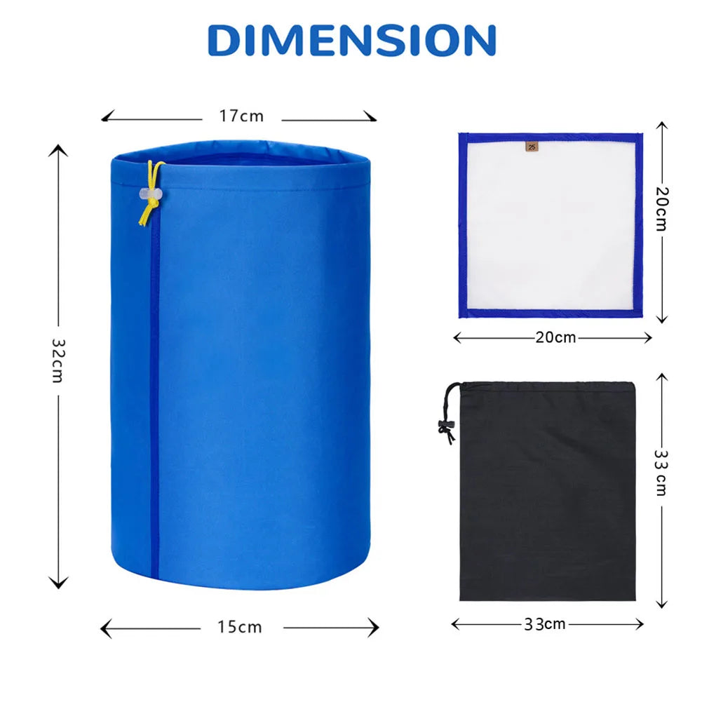 1Gallon 5 Bags Waterproof Filtration Bags Bubble Ice Bag Extractor 32x15cm Garden Plant Grow Filter Storage Bag Garden Supplies