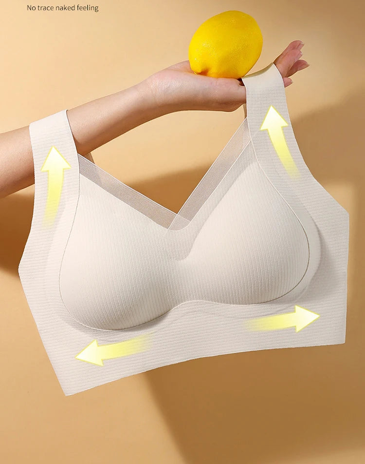 3pcs Women's Bra Breathable Gather Together No Trace Bra No Steel Ring Comfortable Large Size Underwear Vest Sport Bralette