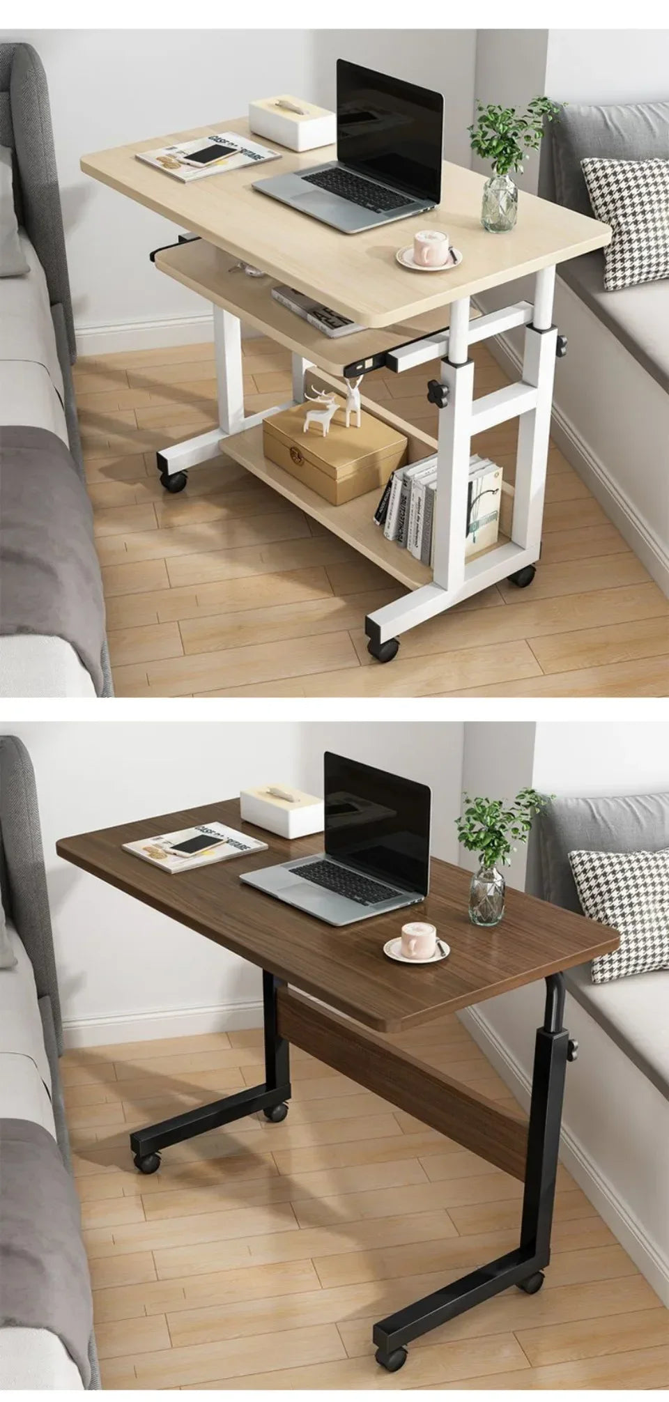 Adjustable Study Desk Tables Multi-function Desks Portability Strong Load-bearing Capacity Utility High-capacity Computer Table