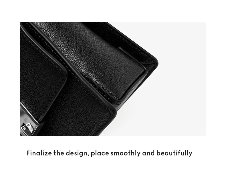 BAFELLI MINI CHAIN BAG WOMEN'S 2024 NEW HANDBAG FASHION SHOULDER CROSSBODY STYLIST COLLOCATION BOX PURSE LUXURY SILVER LEATHER