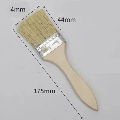 5pcs Paint Brush Wooden Handle BBQ Brush 1/2/4/5/6 Inch Soft Hair Painting Brushes for Wall and Furniture Paint Tool Set