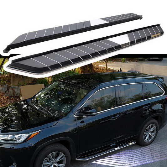 2Pcs Fit for Range Rover Evoque 2011-2019 Running Board Side Step Nerf Bar,with LED Light Welcome light,Car Accessories