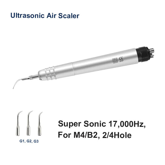 2Holes/4 Holes Dental Ultrasonic Air Scaler Handpiece 3 Tips Air Scaling Polishin Tools Teeth Whitening Cleaner