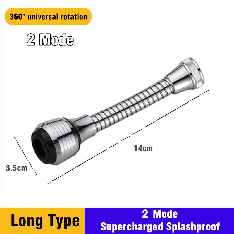 2/3 Modes Sink Faucet 360 Degree Rotation Filter Extension Tube Shower Water Saving Tap Universal Kitchen Gadgets  Accessories