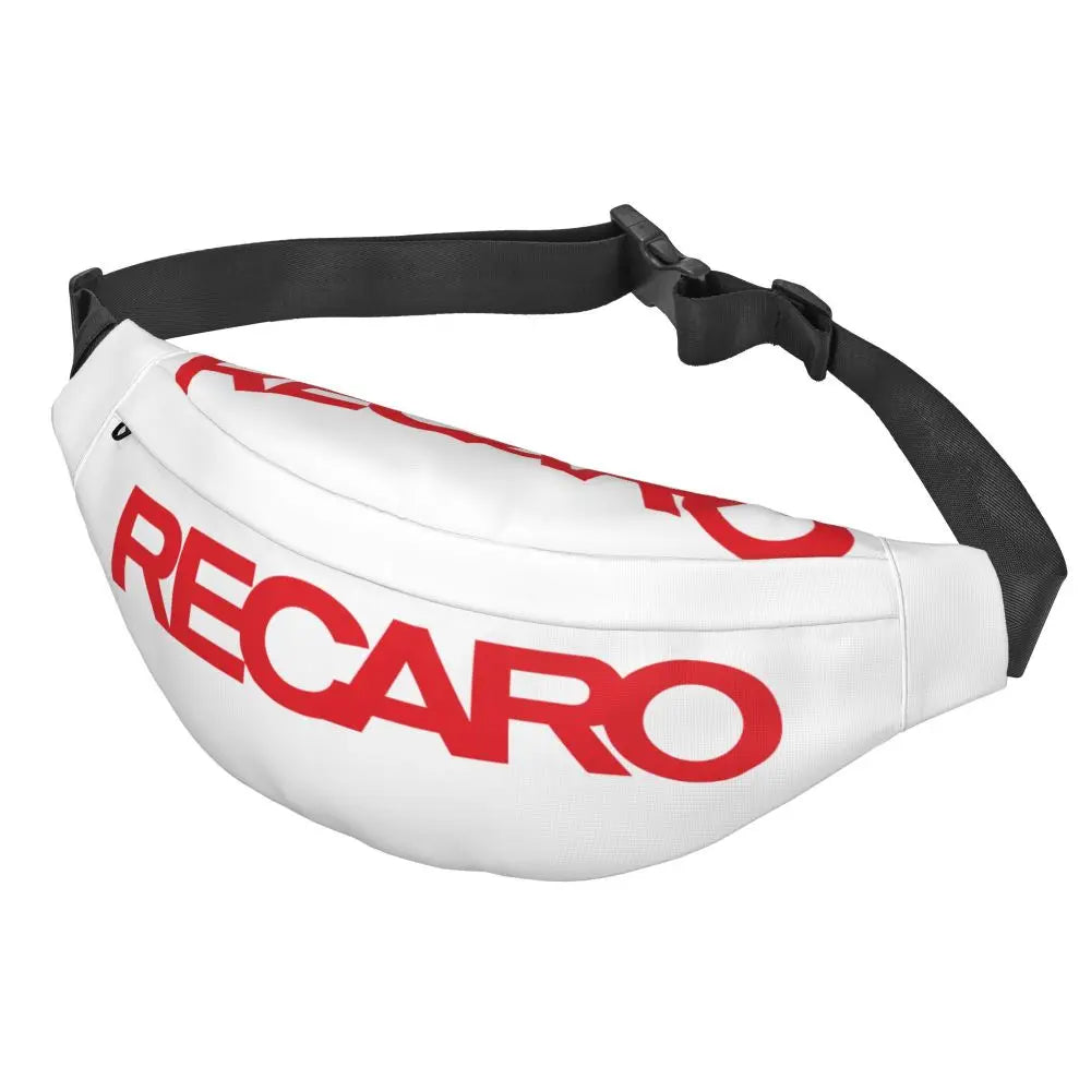 Casual Recaro Houndstooth Fanny Pack for Traveling Women Men Sling Crossbody Waist Bag Phone Money Pouch