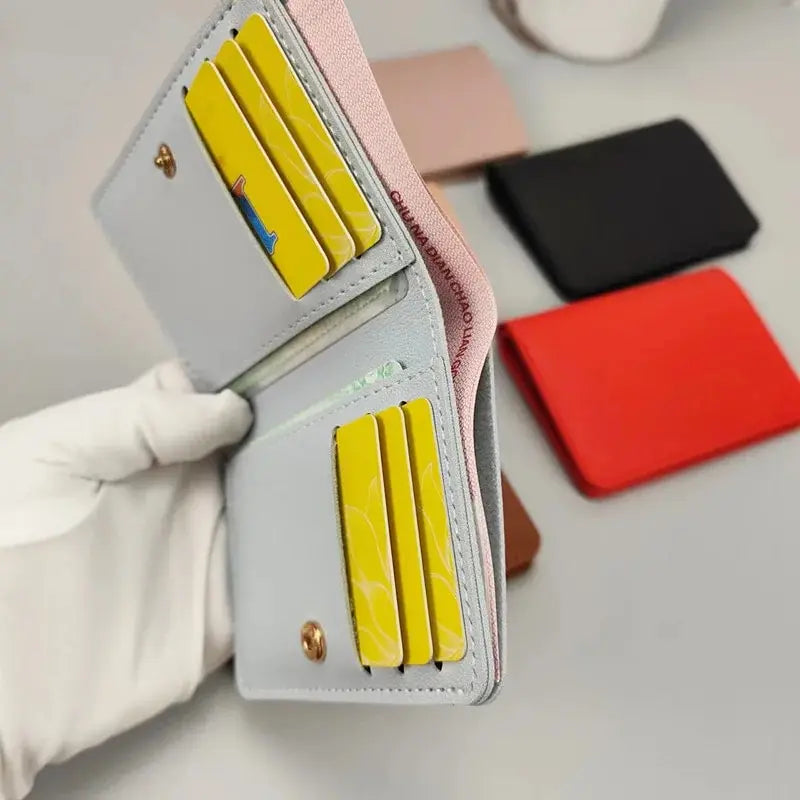 Classic Designer PU Leather Small Wallet for Men Short Simple Women's Purse Fashion Ultra Thin Credit Card Bag Coin Purse