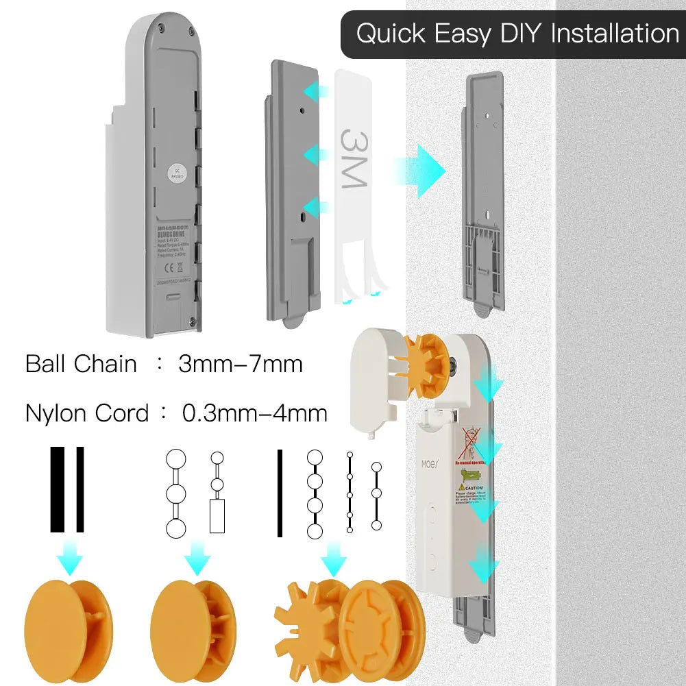 ZigBee Smart DIY Motorized Roller Blinds/Shades Drive Motor Hub Tuya Smart Life APP Alexa Google Home Voice Control