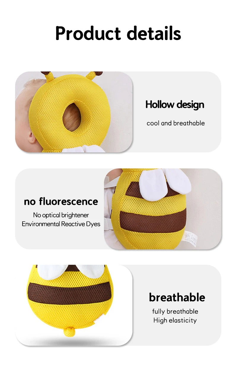 Baby Pillow Toddler Baby Head Protector Safety Pad Cushion Back Newborn toddler pillow Cartoon Headrest Walking Anti-fall Injury