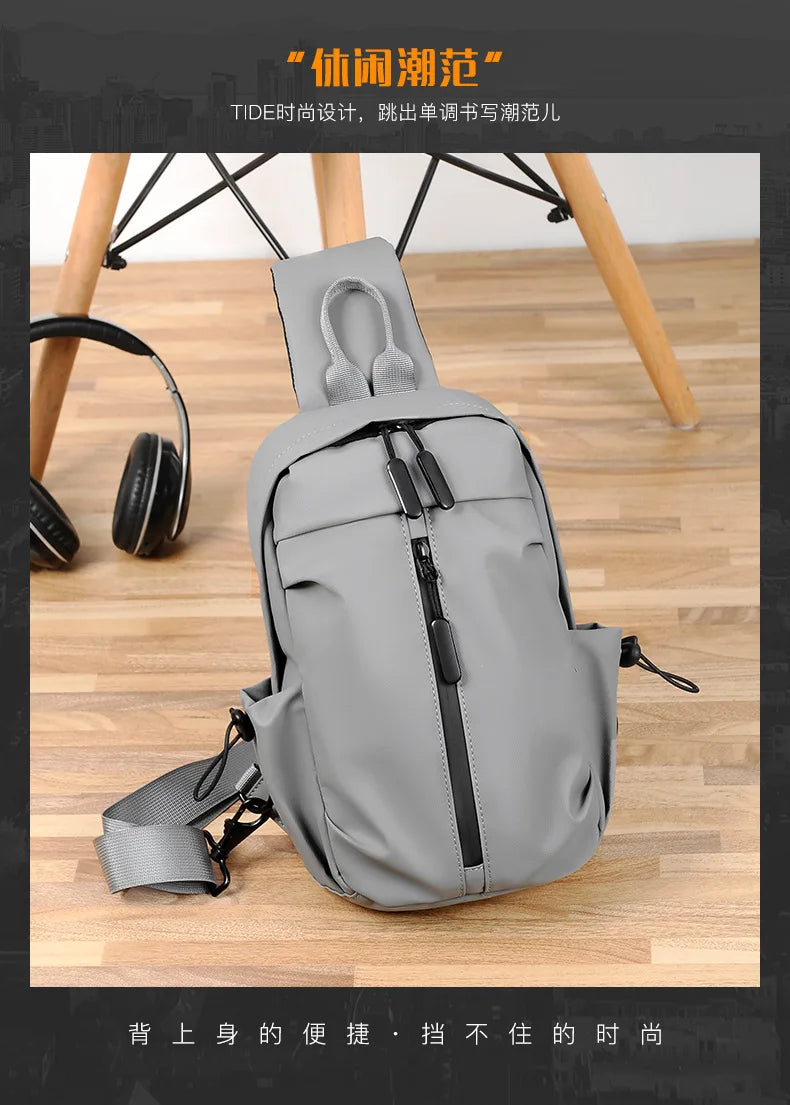 2023 New Multifunctional Chest Bag Men Chest Bag Outdoor Casual Fashion One Shoulder Crossbody Bag