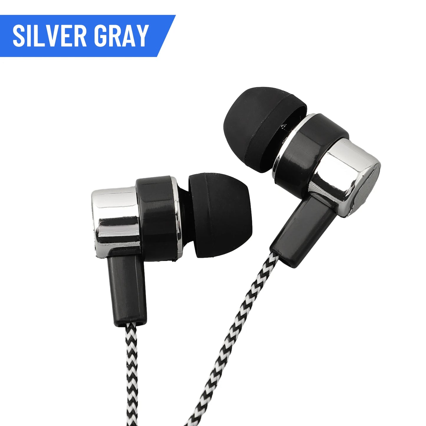 3.5mm In-Ear Wired Headphone 2 Basic Box Bass Stereo Earbuds Mobile Headphone Noise Cancelling Superb Bass Stereo Earphone