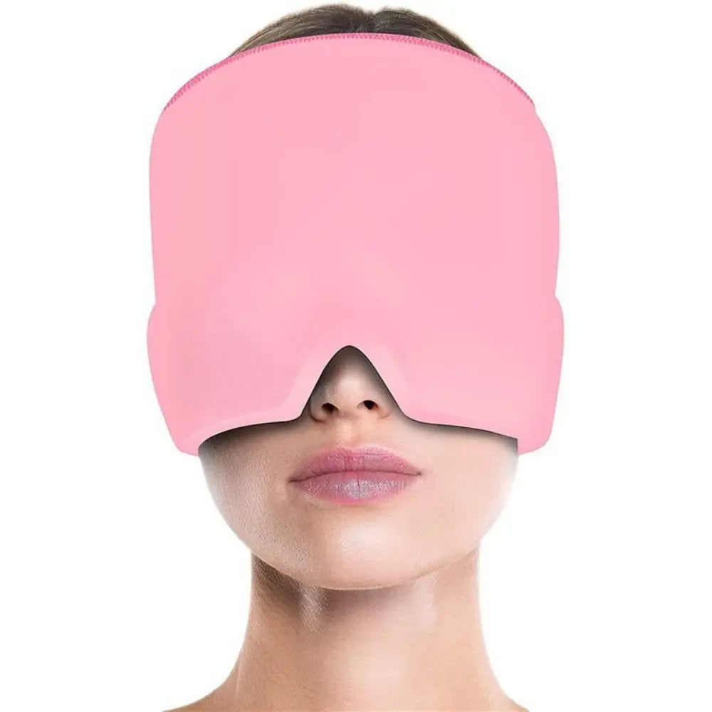 Cold Compress Head Cover Gel Eye Mask Soothing Odorless Gel Elastic Multi-Purpose Migraine Relief Cap