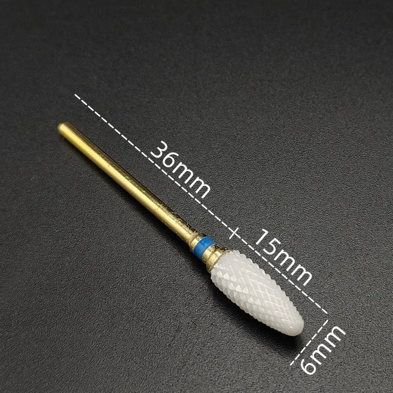 Ceramic Carbide Nail Drill Bit Rotate Burr Milling Nail Cutter Bits Electric Drill Machine For Manicure Pedicure Tools